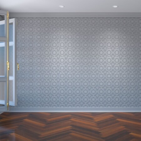 Ekena Millwork Extra Small Baytown Decorative Fretwork Wall Panels in Architectural PVC, 7 3/8"W x 7 3/8"H x 3/8"T WALP08X08BYT